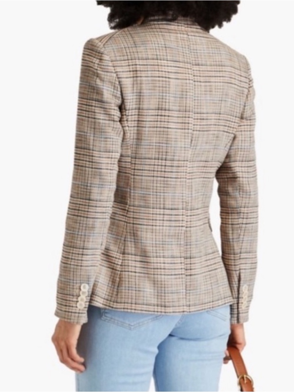 Veronica Beard Orchid Houndstooth-Plaid Dickey Jacket Blazer 10 - Picture 10 of 11